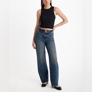 Express Wide Leg High Rise Jeans
Women's 10L Tall Mom Wide Loose Distressed NWT